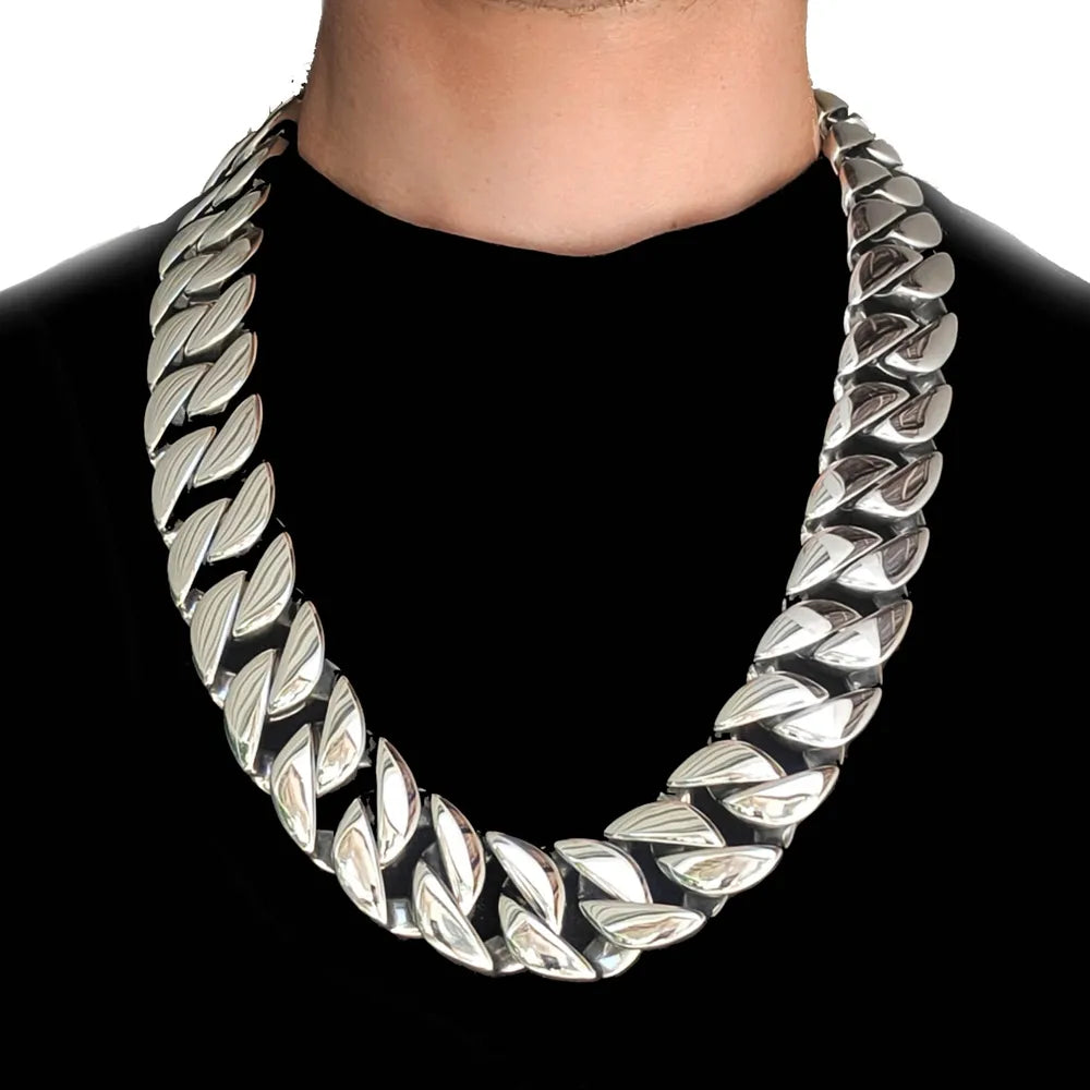 SDA 26/32mm Width Big Thick Cuban Link Chain Bracelets and Necklaces