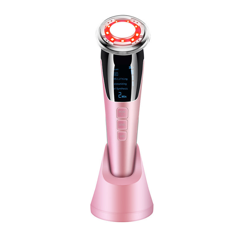 Ultrasonic LED Photon Vibration Light Therapy Massage Apparatus Micro-current Beauty Apparatus