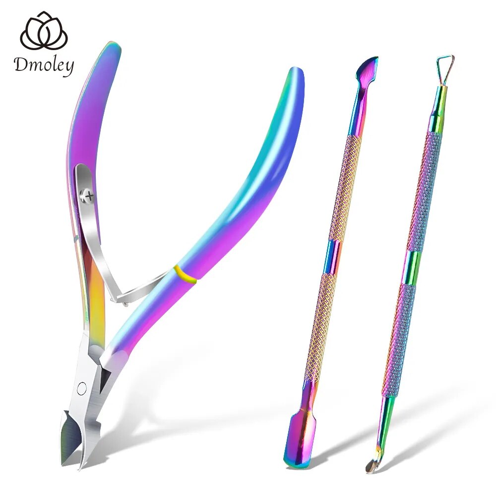 Dmoley Nail Cuticle Scissors Stainless Steel Manicure Pedicure Tools
