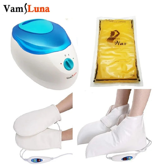 2.2L Wax Warmer Paraffin Heater Machine With 350g Paraffin Wax & Heated Electrical Booties and Gloves