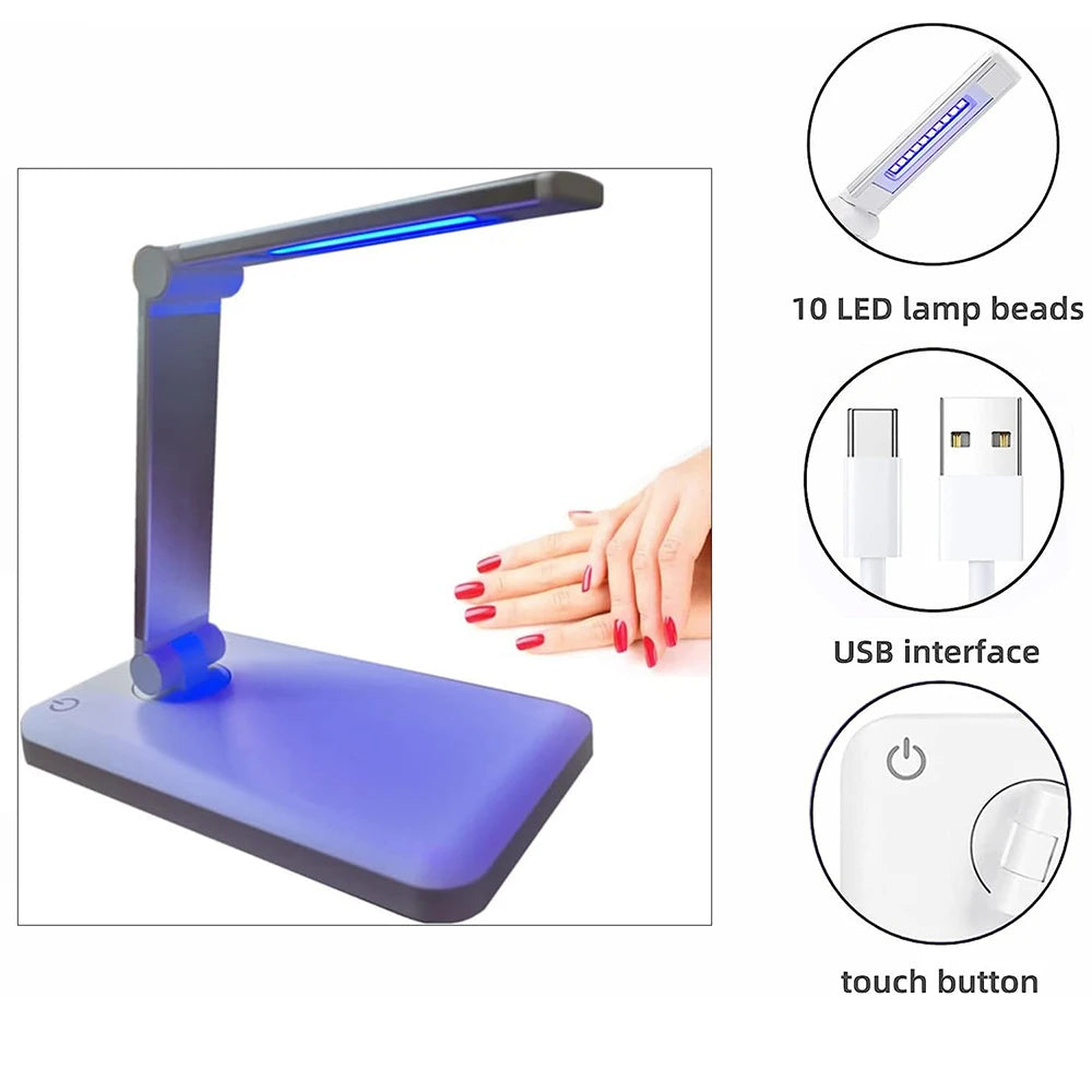 Portable Fold Nail Dryer UV Led Light Lamp