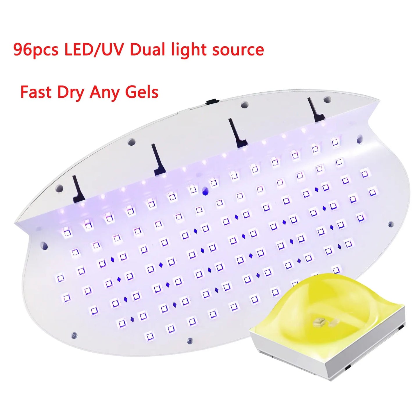 72W Nail Gel Polish Dryer Machine 96 LEDs UV Manicuring LED Lamp