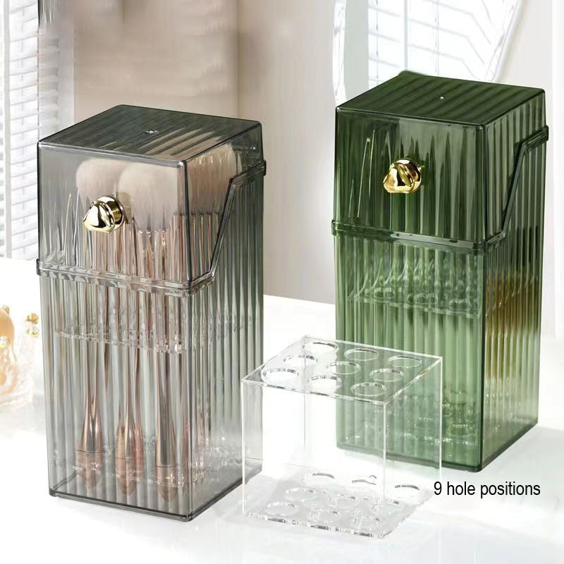 Luxury Makeup Brushes Organizer With Lid