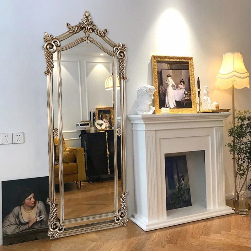 Vintage Style Full Length Mirror | Aesthetic Mirror Full Body Big - Decorative Mirror