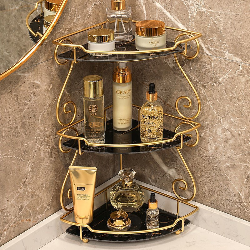 Light Luxury Triangle Bathroom Storage Shelf Vanity - your-beauty-matters