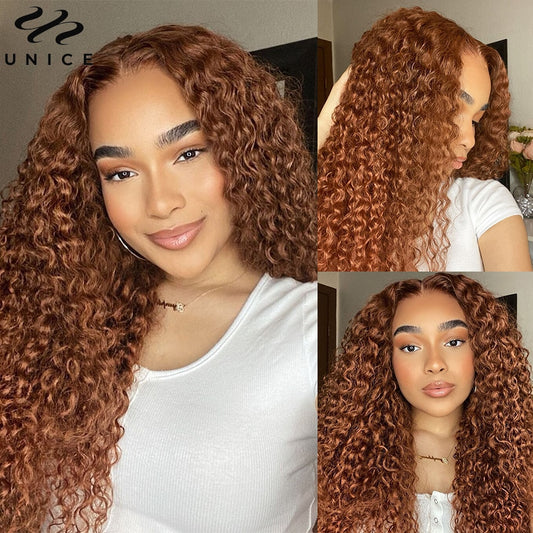 UNice Hair Lace Front Wig - Brazilian Curly Human Hair Wig