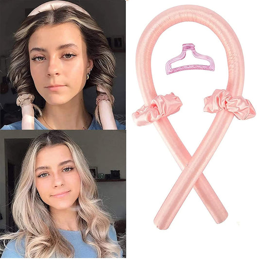 Heatless Curling Rod Curls Silk Ribbon Curlers Sleeping Soft Headband Wave - your-beauty-matters