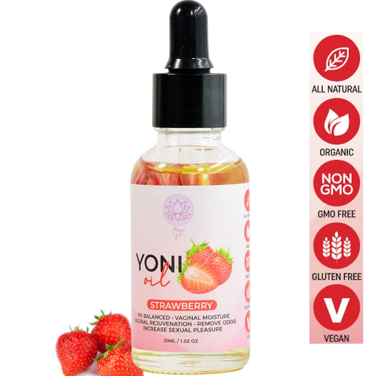 Magic v Yoni Oil Organic Feminine Vaginal Moisturizer