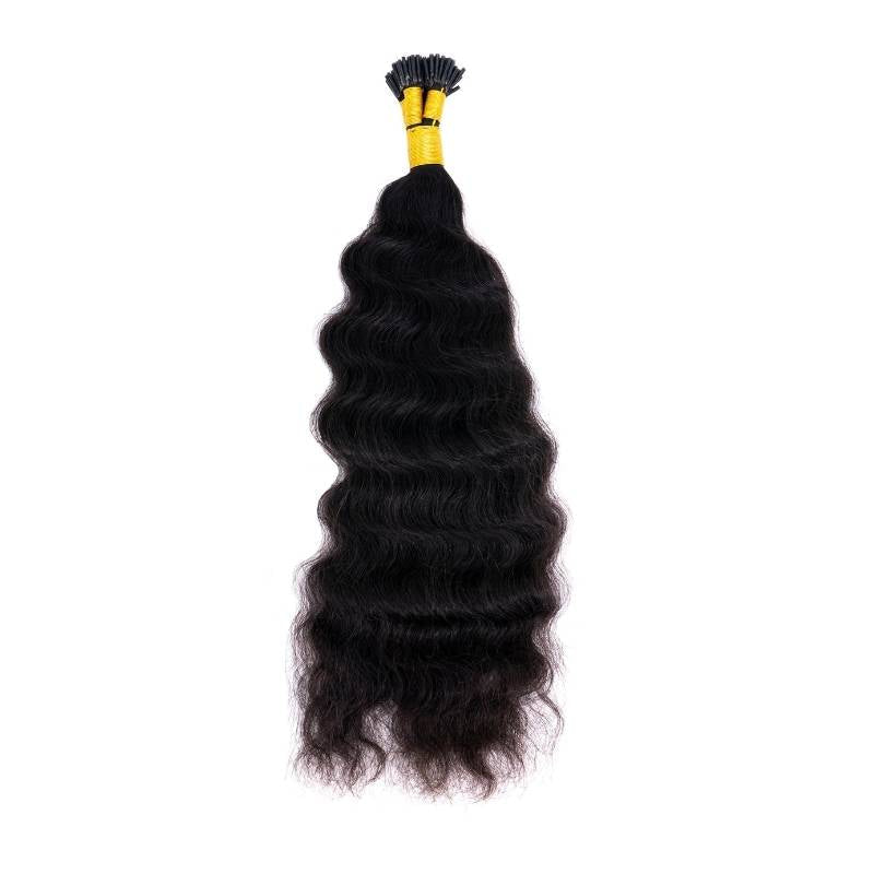Indian Curly Natural Black I-Tip - your-beauty-matters