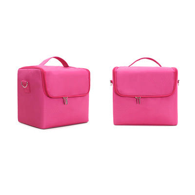 Multilayer Clapboard Cosmetic Bag | Large Capacity Makeup Bag