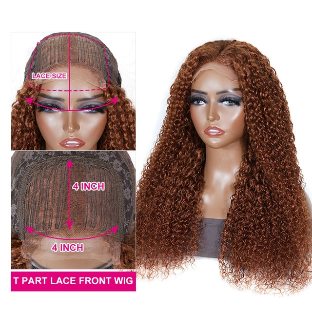 UNice Hair Lace Front Wig - Brazilian Curly Human Hair Wig