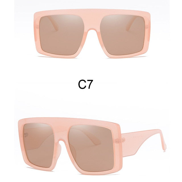 Square Sun Glasses Women Brand Designer oversized Sunglasses