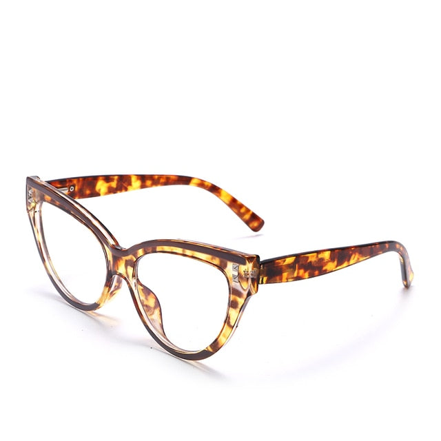 Ins Fashion Cat Eye Anti Blue Light Computer Glasses Vintage Contrasted Colors