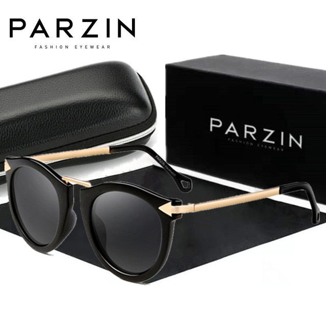PARZIN Luxury Polarized Sunglasses Black With Packing PZ18|
