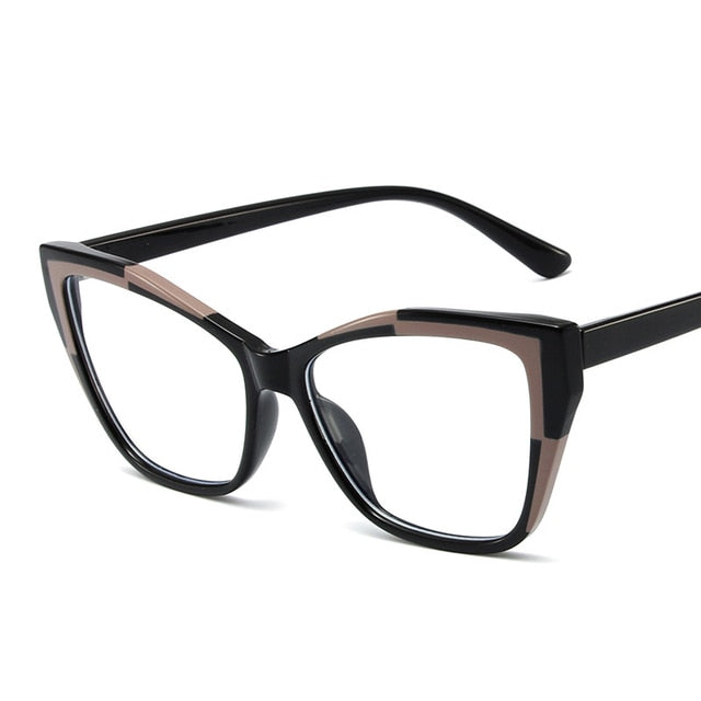 55485 Fashion TR90 Anti Blue Light Blocking Cat Eye Glasses Frame