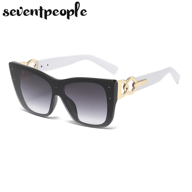 Rimless Cat Eye Luxury Design Frameless Sunglasses