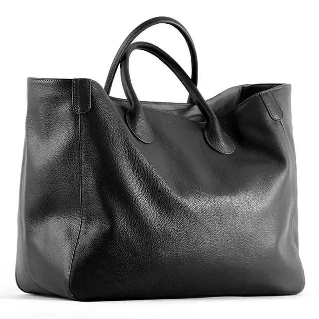 Oversize Tote Bag - Genuine Leather