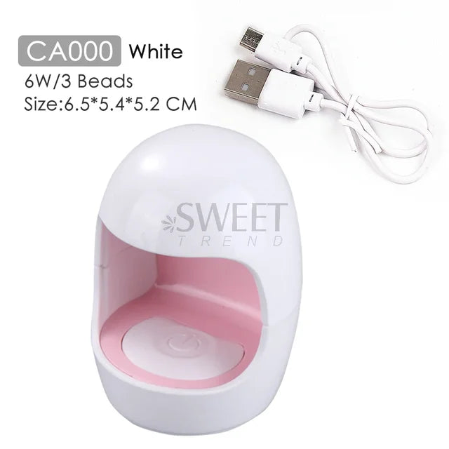 Mini Single Finger Nail Dryer UV LED Lamp 6W Egg