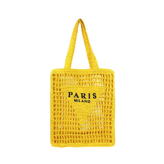 MABULA Luxury Plaited Raffia Straw Shoulder Bag