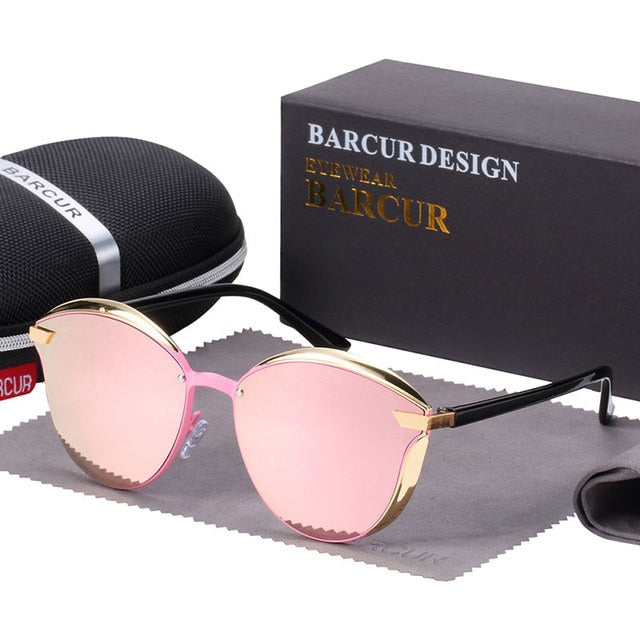 Barcur Fashion Round Polarized Women Sunglasses
