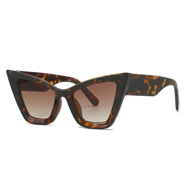 Oversized Cat Eye Modern Retro Sunglasses with UV400