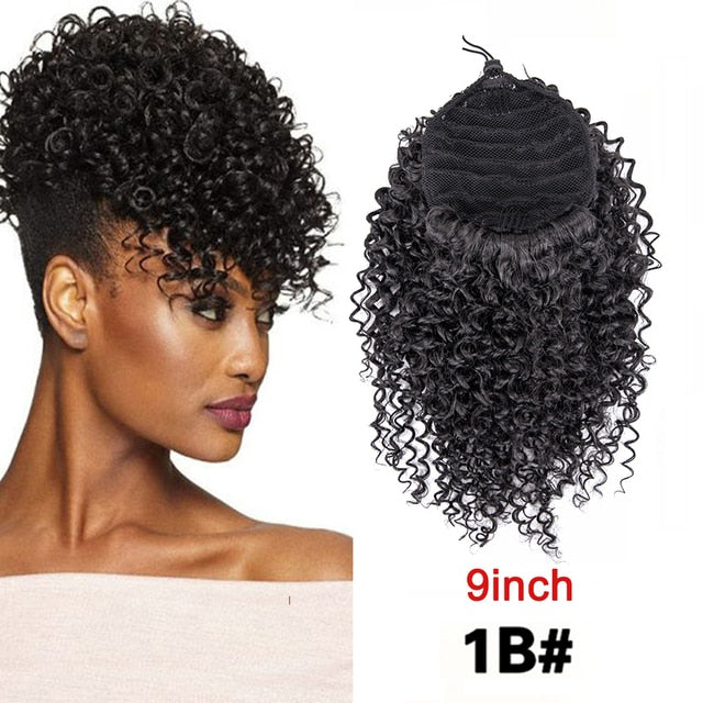 Puff Drawstring Ponytail - Afro Kinky Curly Ponytail Hair Extension