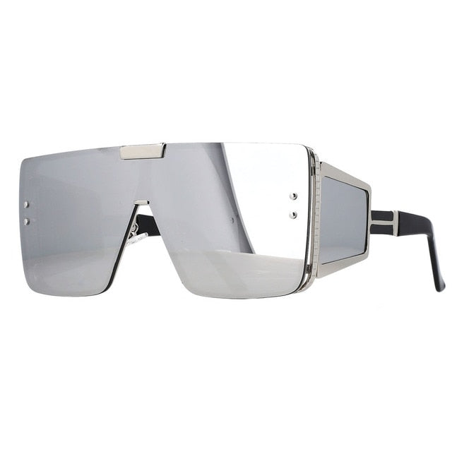Oversized One Lens Goggle Sunglasses--Retro Fashion Shades Uv400 Vintage
