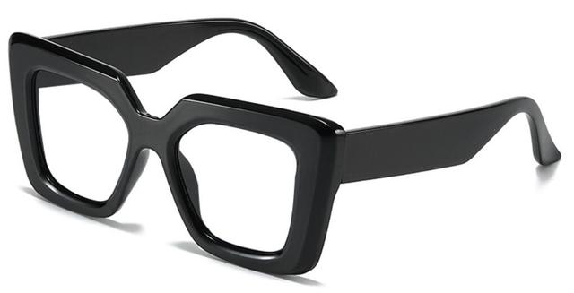 Oversized Fashion Clear Square Reading Glasses