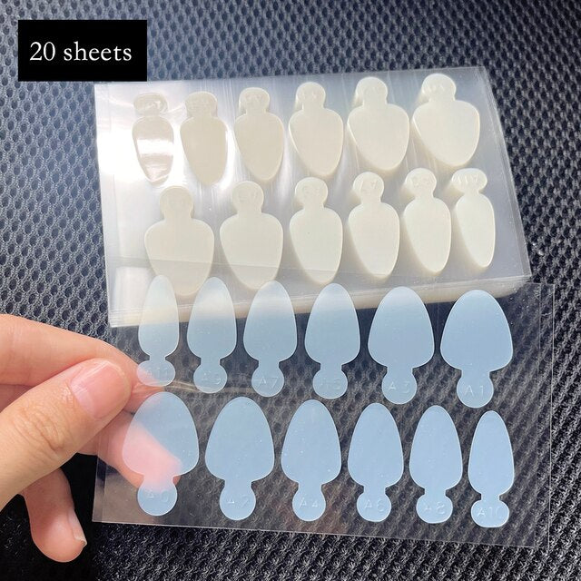 50 Sheet New Whole Transparent French Tips Dual Form Nail Tips - 600 pcs